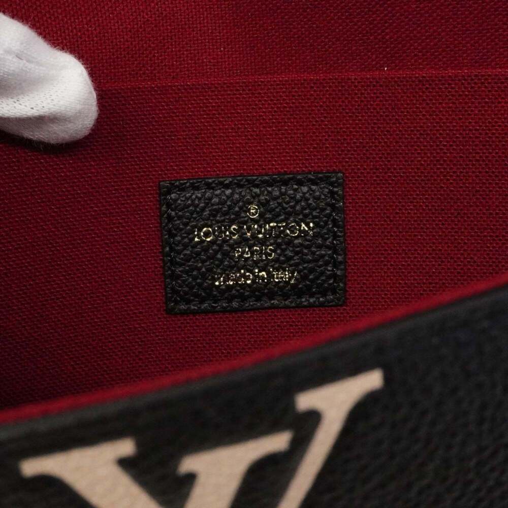 Louis Vuitton Monogram Empreinte Bicolor Pochette Felicie M80482 Black Beige ... - Picture 5 of 7
